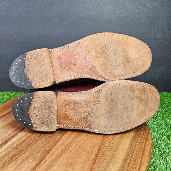 G.H. Bass & Co. Weejuns Layton Loafers Mens 9 B Burgundy Leather Kiltie Tassel main image 14